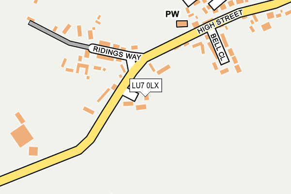 LU7 0LX map - OS OpenMap – Local (Ordnance Survey)