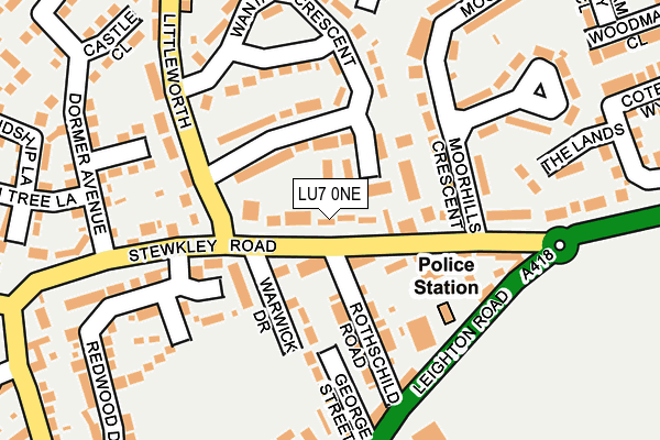 LU7 0NE map - OS OpenMap – Local (Ordnance Survey)