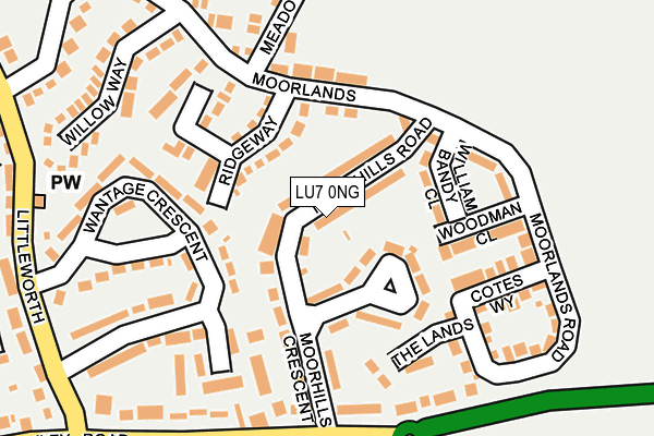 LU7 0NG map - OS OpenMap – Local (Ordnance Survey)