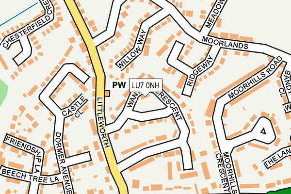LU7 0NH map - OS OpenMap – Local (Ordnance Survey)