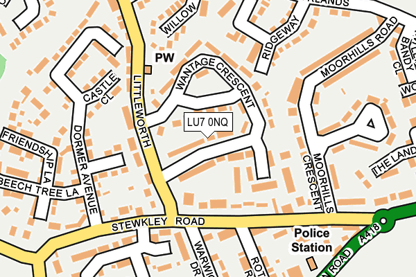 LU7 0NQ map - OS OpenMap – Local (Ordnance Survey)