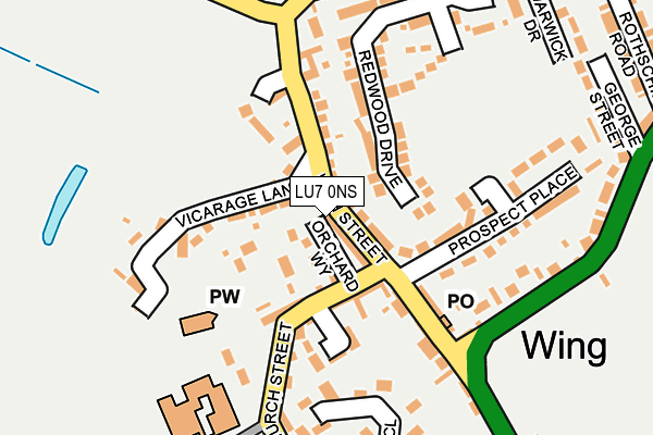 LU7 0NS map - OS OpenMap – Local (Ordnance Survey)