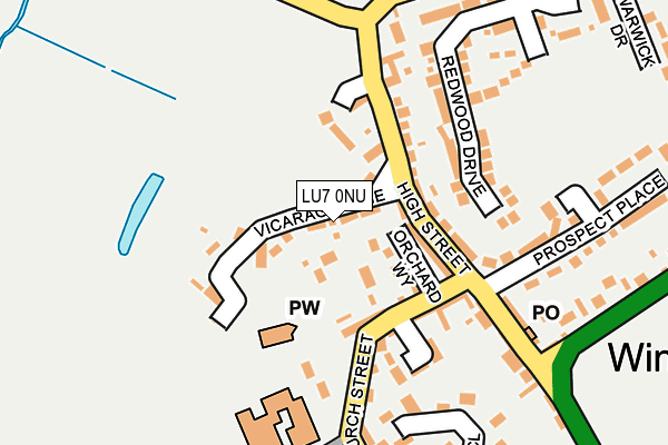 LU7 0NU map - OS OpenMap – Local (Ordnance Survey)