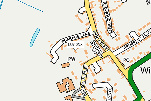 LU7 0NX map - OS OpenMap – Local (Ordnance Survey)