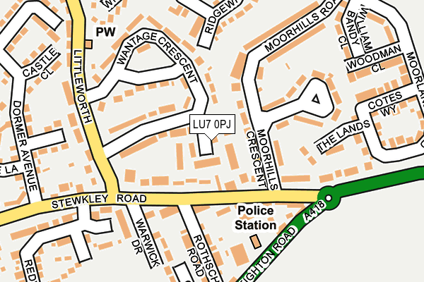 LU7 0PJ map - OS OpenMap – Local (Ordnance Survey)