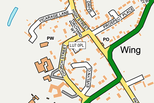LU7 0PL map - OS OpenMap – Local (Ordnance Survey)