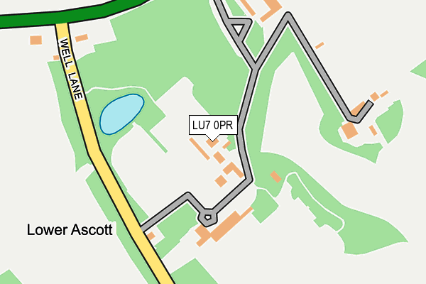 LU7 0PR map - OS OpenMap – Local (Ordnance Survey)