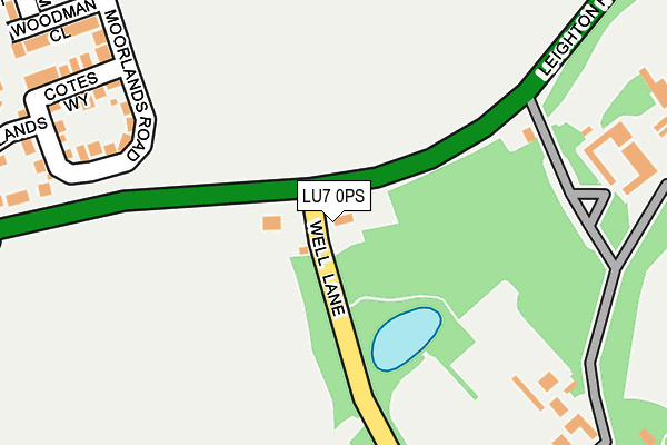 LU7 0PS map - OS OpenMap – Local (Ordnance Survey)