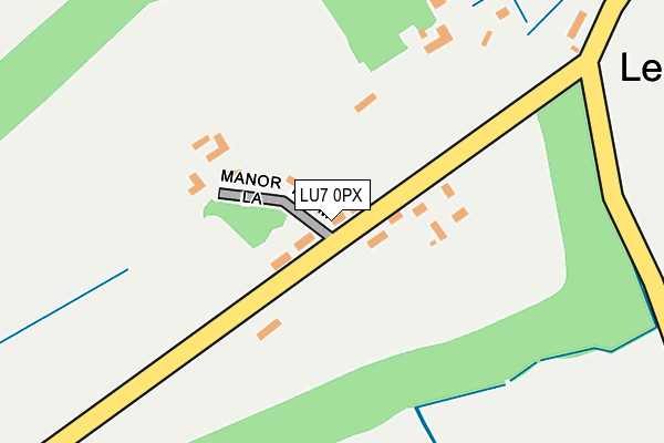 LU7 0PX map - OS OpenMap – Local (Ordnance Survey)