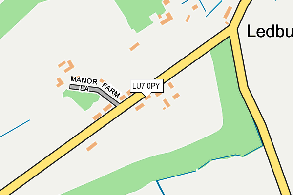 LU7 0PY map - OS OpenMap – Local (Ordnance Survey)
