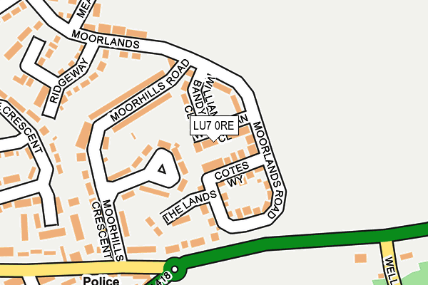 LU7 0RE map - OS OpenMap – Local (Ordnance Survey)