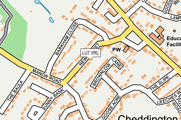 LU7 0RL map - OS OpenMap – Local (Ordnance Survey)