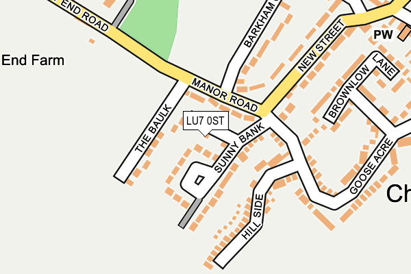 LU7 0ST map - OS OpenMap – Local (Ordnance Survey)