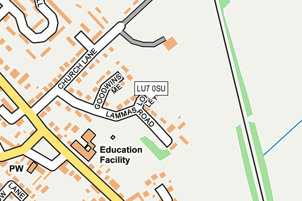 LU7 0SU map - OS OpenMap – Local (Ordnance Survey)