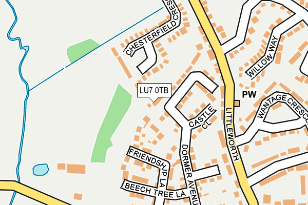 LU7 0TB map - OS OpenMap – Local (Ordnance Survey)