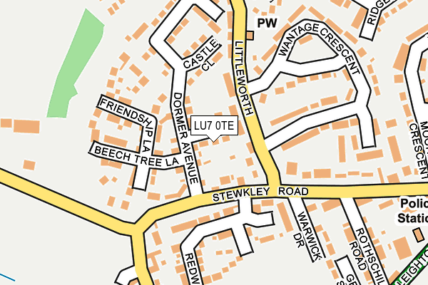 LU7 0TE map - OS OpenMap – Local (Ordnance Survey)