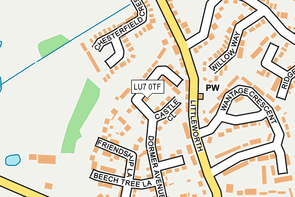 LU7 0TF map - OS OpenMap – Local (Ordnance Survey)