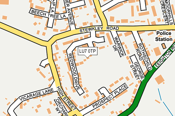 LU7 0TP map - OS OpenMap – Local (Ordnance Survey)