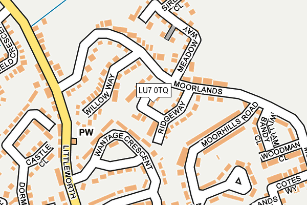 LU7 0TQ map - OS OpenMap – Local (Ordnance Survey)