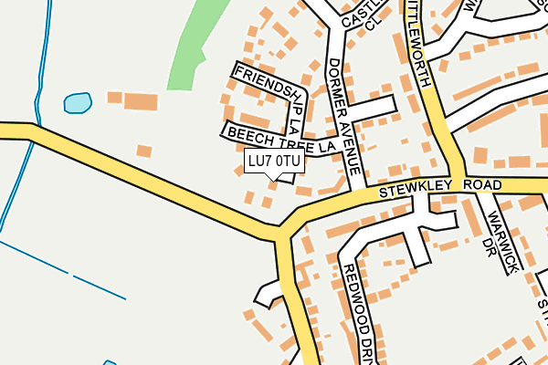 LU7 0TU map - OS OpenMap – Local (Ordnance Survey)