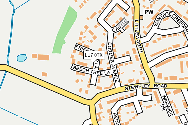 LU7 0TX map - OS OpenMap – Local (Ordnance Survey)