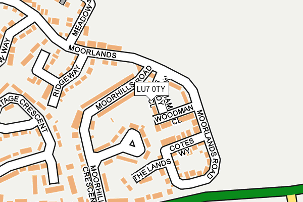 LU7 0TY map - OS OpenMap – Local (Ordnance Survey)