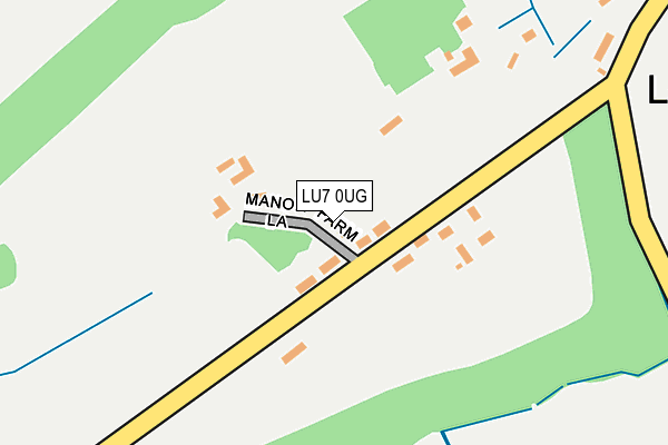 LU7 0UG map - OS OpenMap – Local (Ordnance Survey)