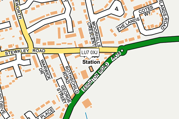 LU7 0XJ map - OS OpenMap – Local (Ordnance Survey)