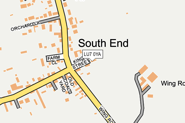 LU7 0YA map - OS OpenMap – Local (Ordnance Survey)