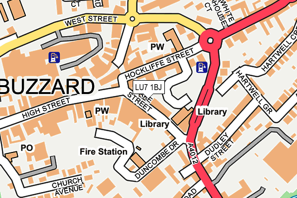LU7 1BJ map - OS OpenMap – Local (Ordnance Survey)