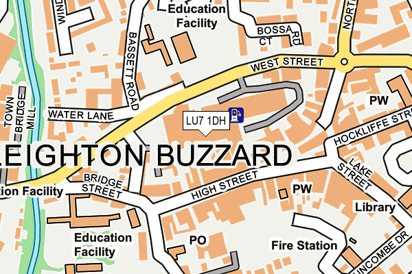 LU7 1DH map - OS OpenMap – Local (Ordnance Survey)