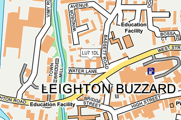 LU7 1DL map - OS OpenMap – Local (Ordnance Survey)