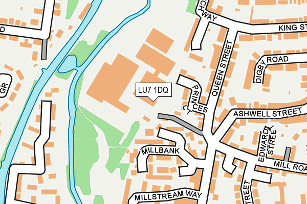 LU7 1DQ map - OS OpenMap – Local (Ordnance Survey)