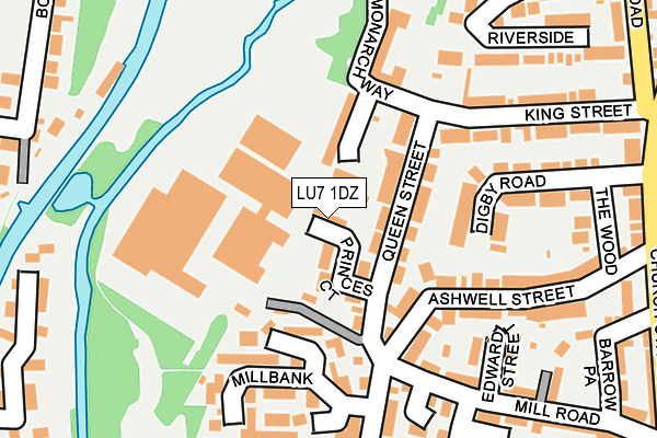 LU7 1DZ map - OS OpenMap – Local (Ordnance Survey)
