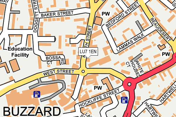 LU7 1EN map - OS OpenMap – Local (Ordnance Survey)