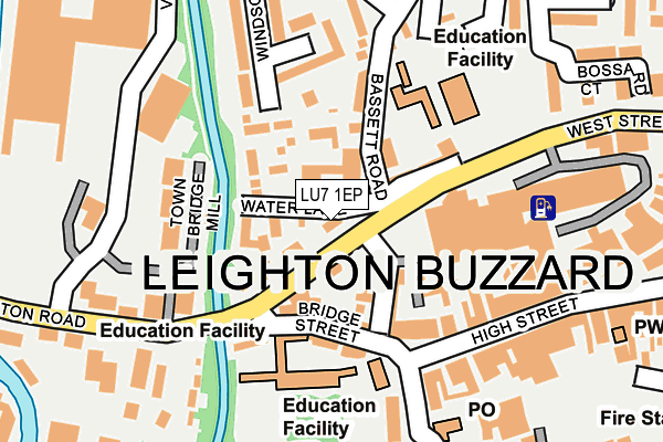 LU7 1EP map - OS OpenMap – Local (Ordnance Survey)