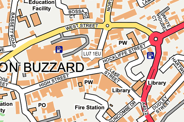 LU7 1EU map - OS OpenMap – Local (Ordnance Survey)
