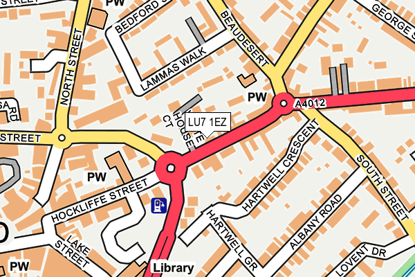 LU7 1EZ map - OS OpenMap – Local (Ordnance Survey)