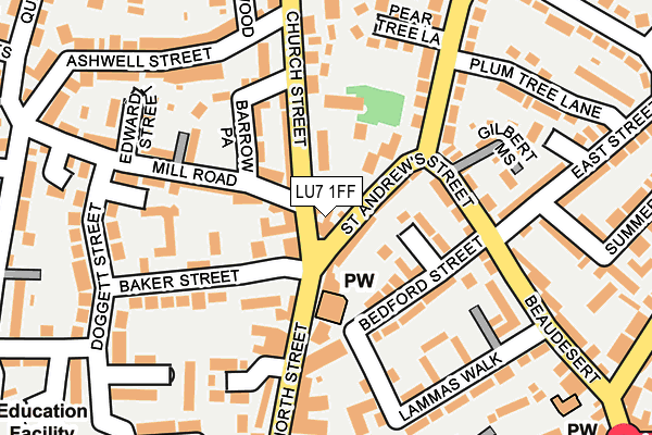 LU7 1FF map - OS OpenMap – Local (Ordnance Survey)