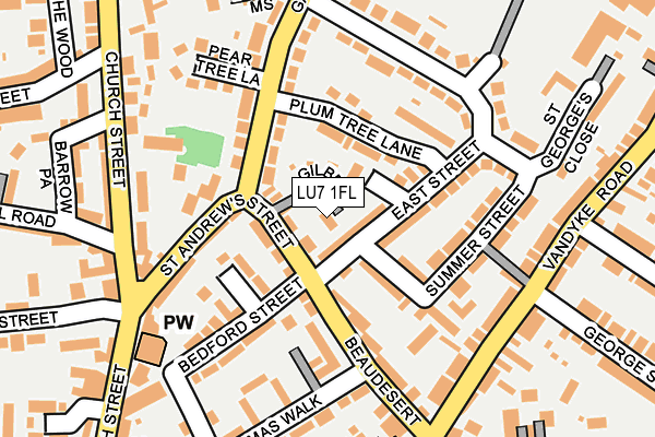 LU7 1FL map - OS OpenMap – Local (Ordnance Survey)