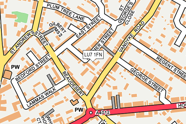 LU7 1FN map - OS OpenMap – Local (Ordnance Survey)