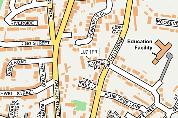 LU7 1FR map - OS OpenMap – Local (Ordnance Survey)