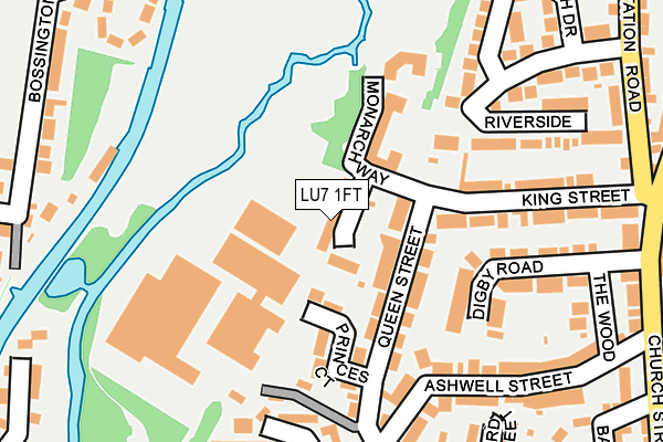 LU7 1FT map - OS OpenMap – Local (Ordnance Survey)