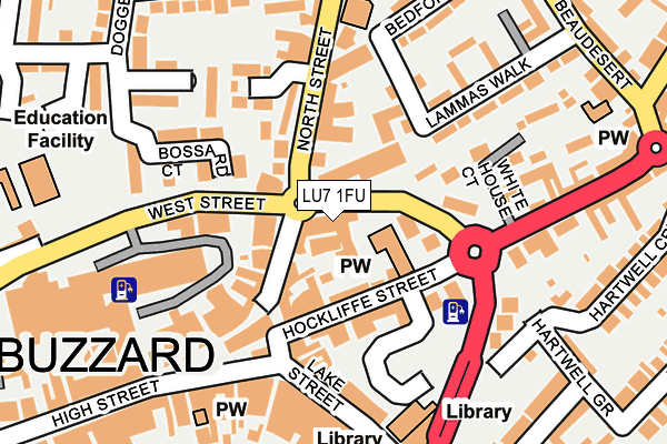 LU7 1FU map - OS OpenMap – Local (Ordnance Survey)