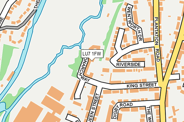 LU7 1FW map - OS OpenMap – Local (Ordnance Survey)