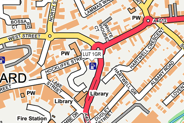 LU7 1GR map - OS OpenMap – Local (Ordnance Survey)