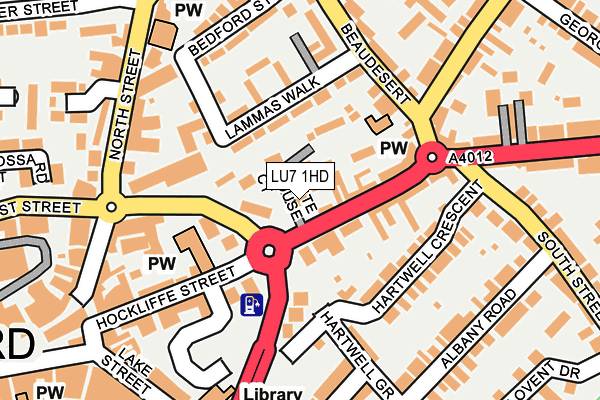 LU7 1HD map - OS OpenMap – Local (Ordnance Survey)