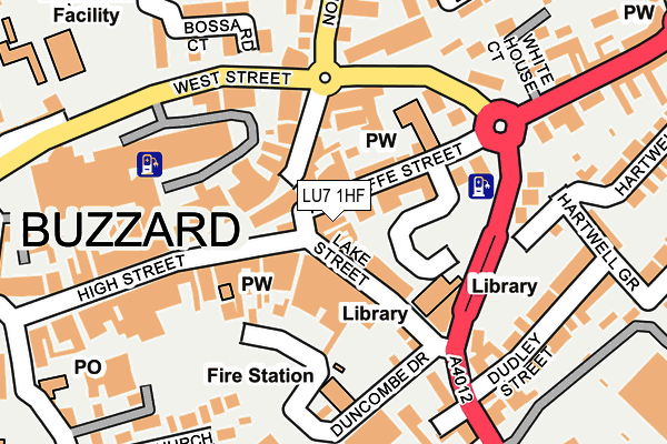 LU7 1HF map - OS OpenMap – Local (Ordnance Survey)