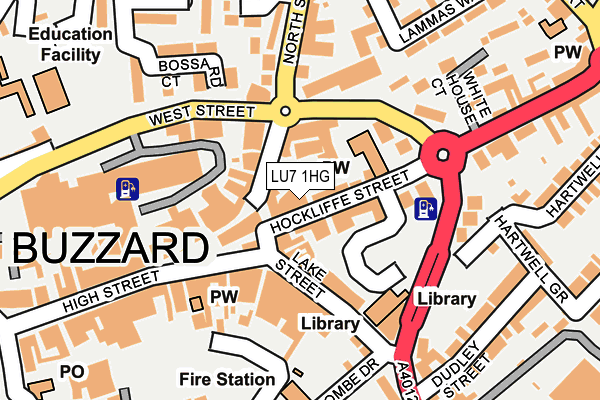 LU7 1HG map - OS OpenMap – Local (Ordnance Survey)