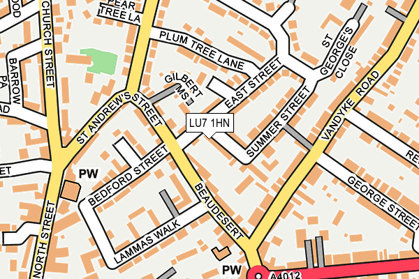 LU7 1HN map - OS OpenMap – Local (Ordnance Survey)